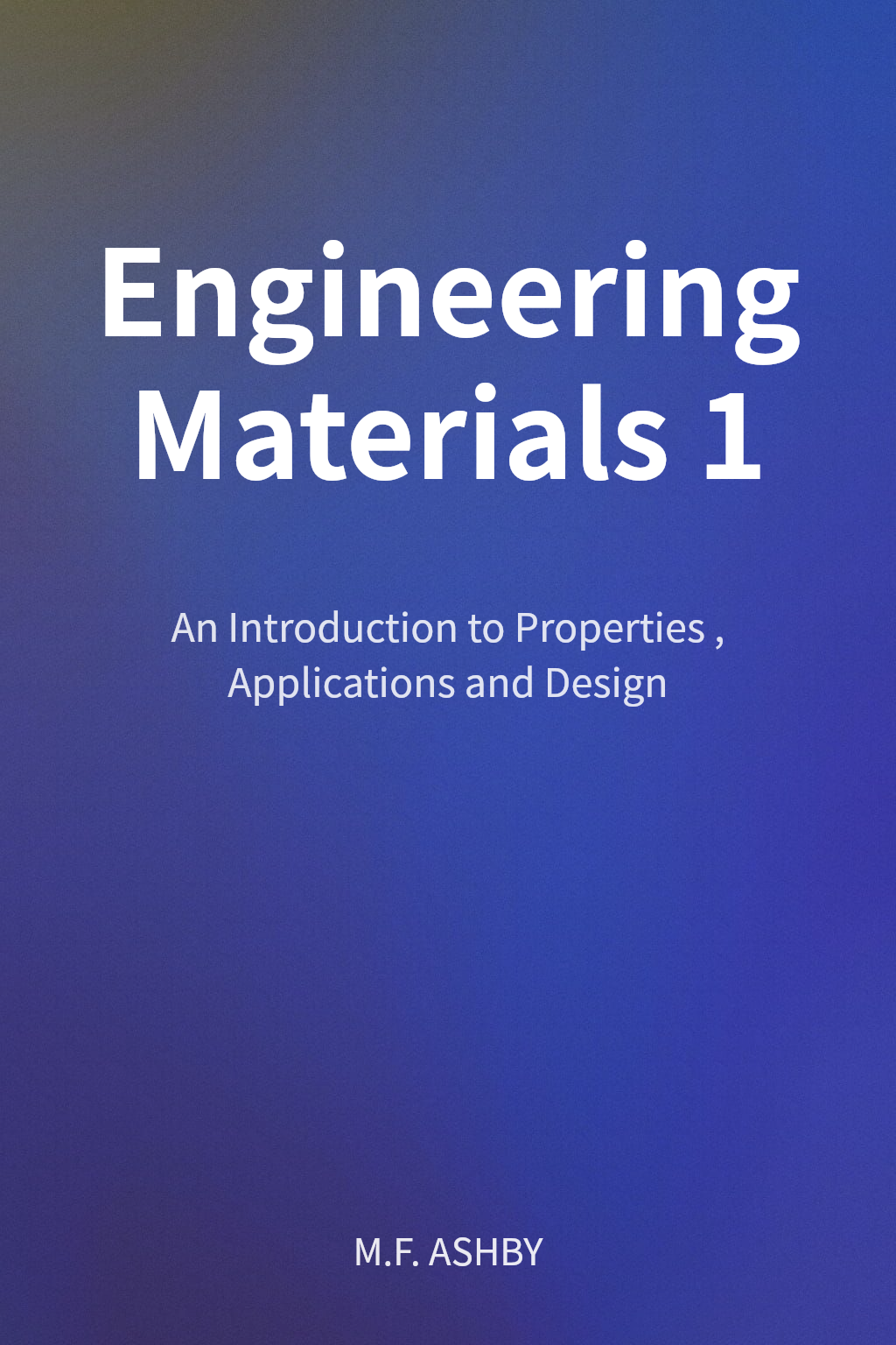 Engineering Materials 1 cover