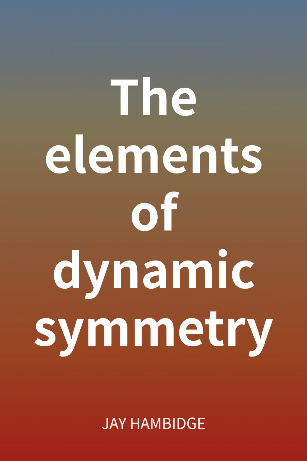 The elements of dynamic symmetry cover
