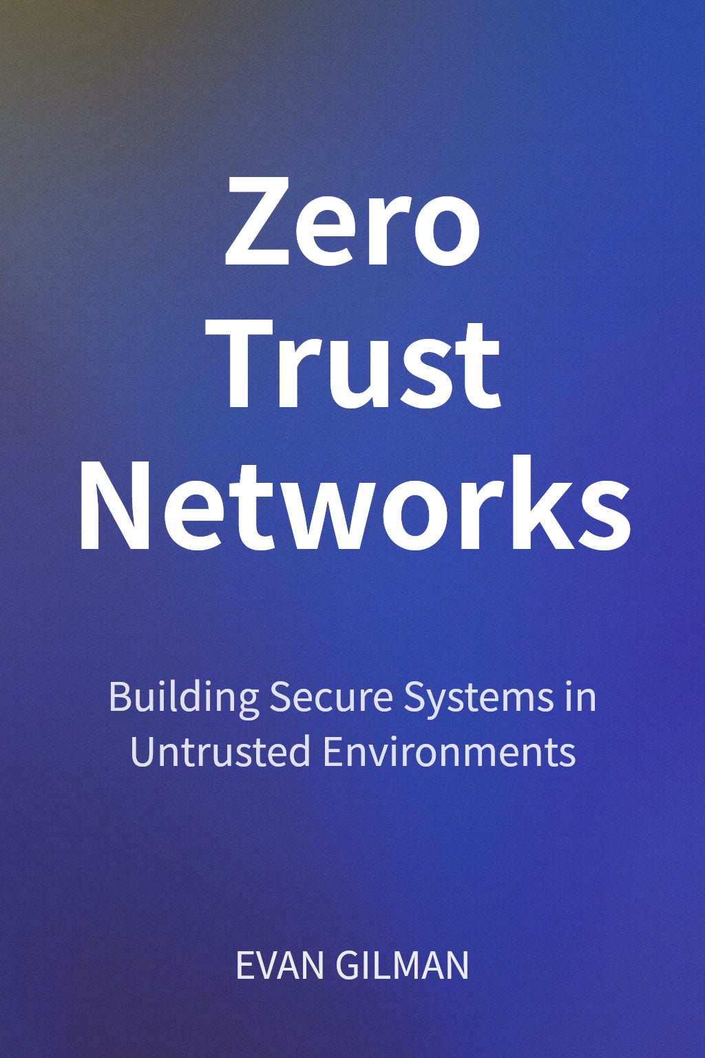 Zero Trust Networks cover
