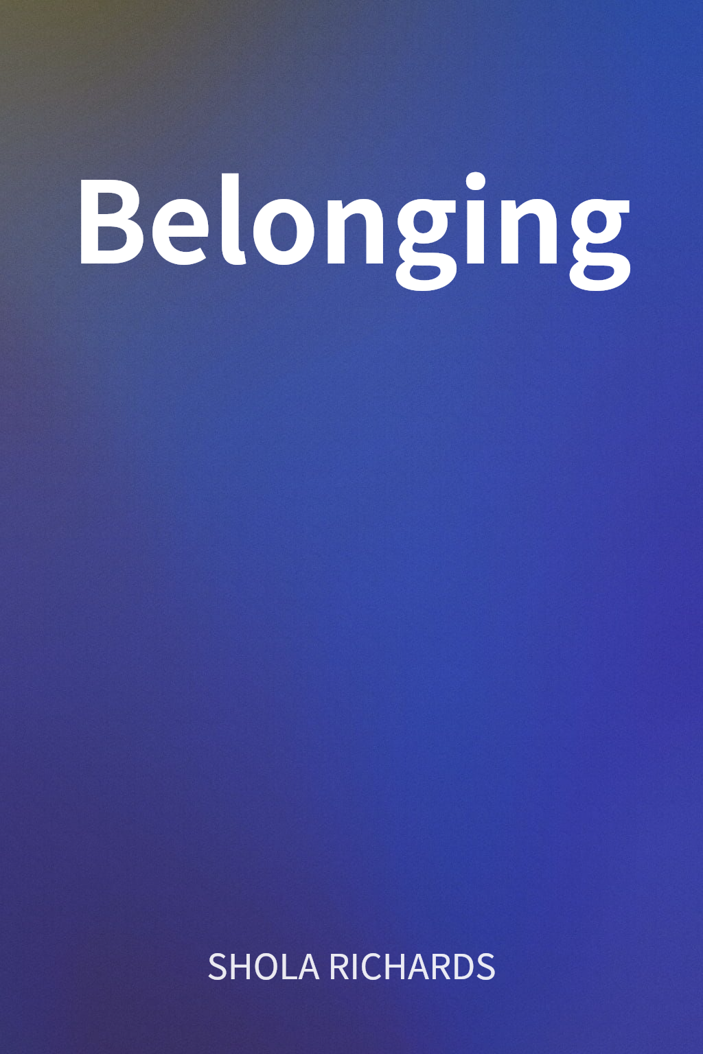 Belonging cover