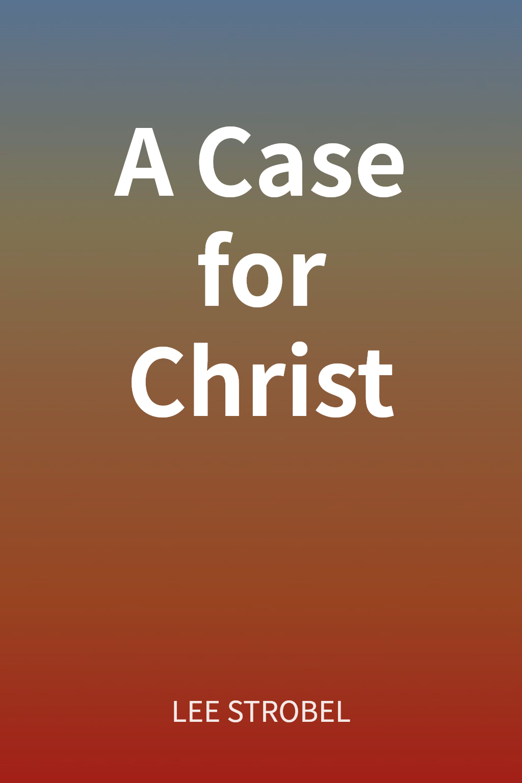 A Case for Christ cover