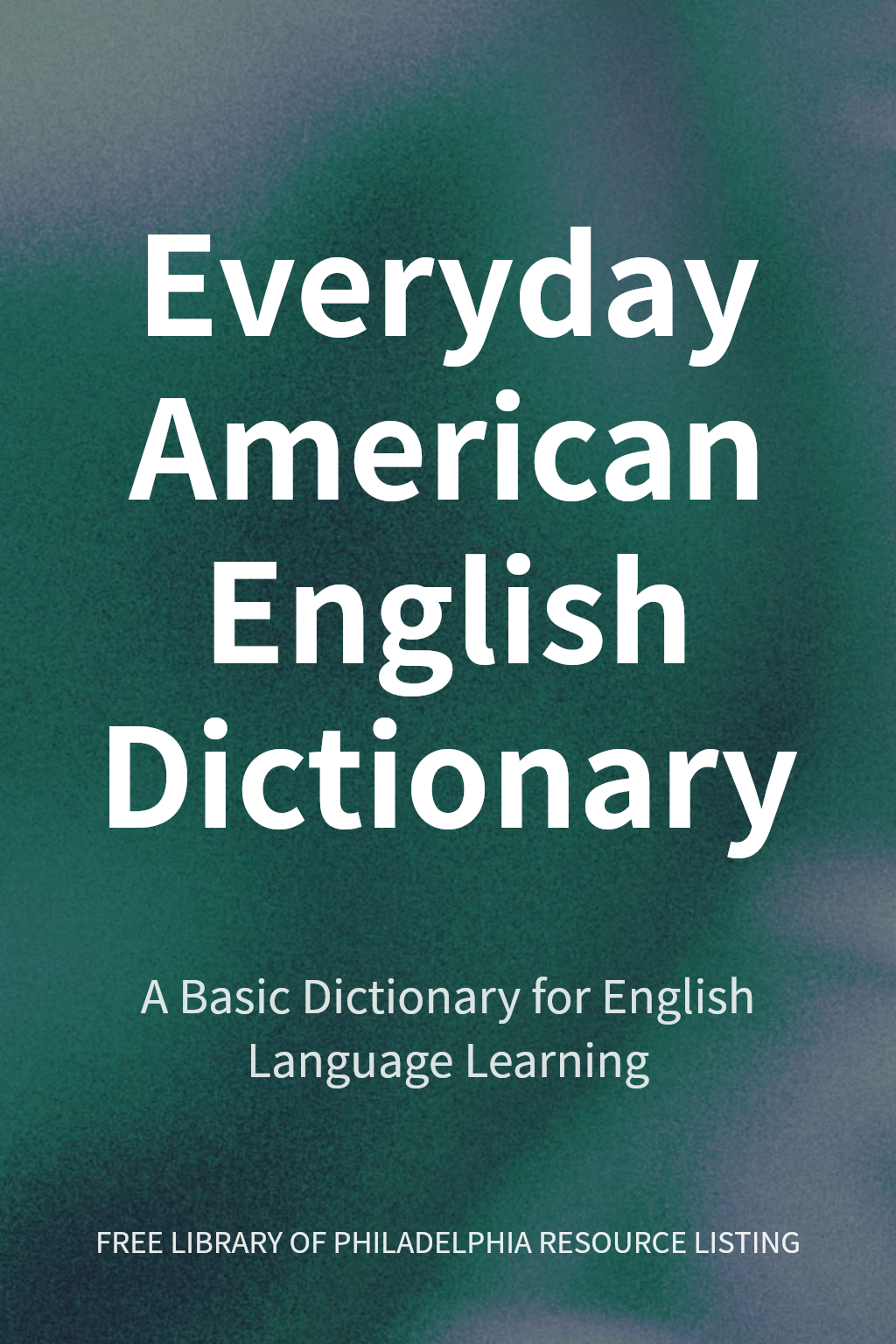Everyday American English Dictionary cover