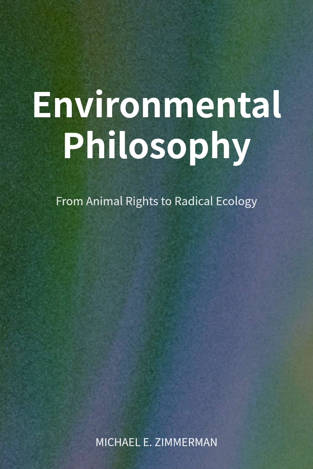 Environmental Philosophy cover