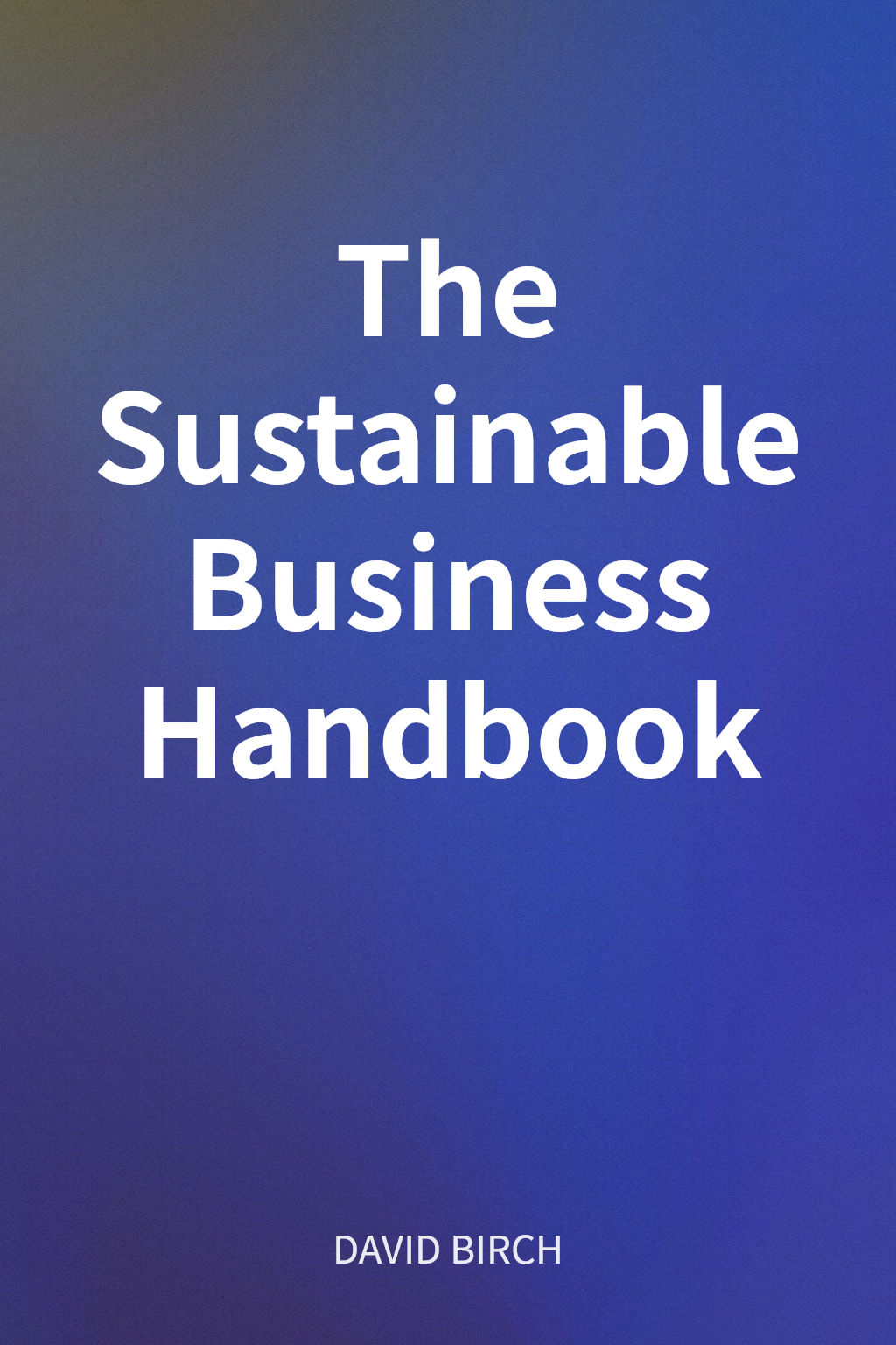 The Sustainable Business Handbook cover