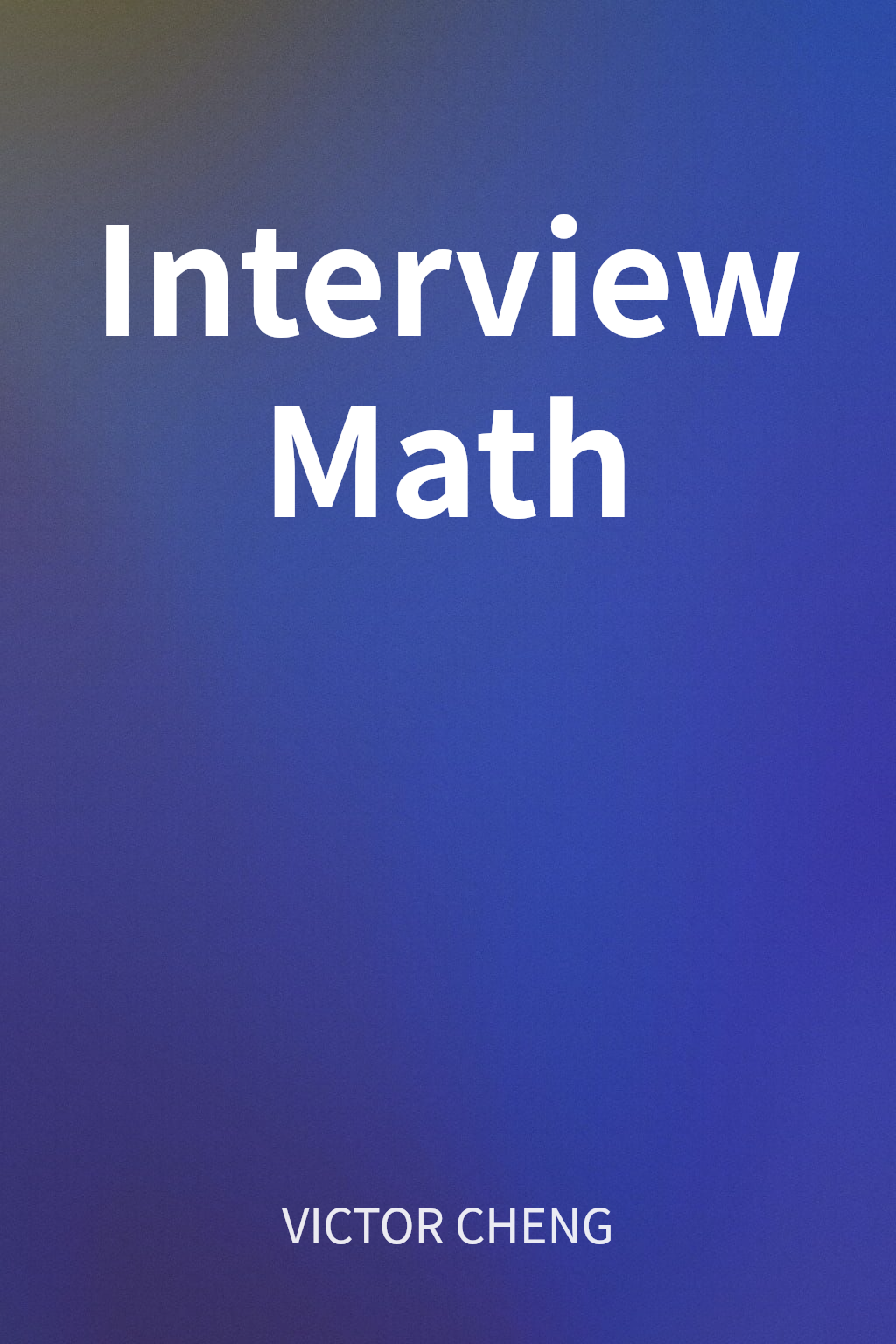 Interview Math cover