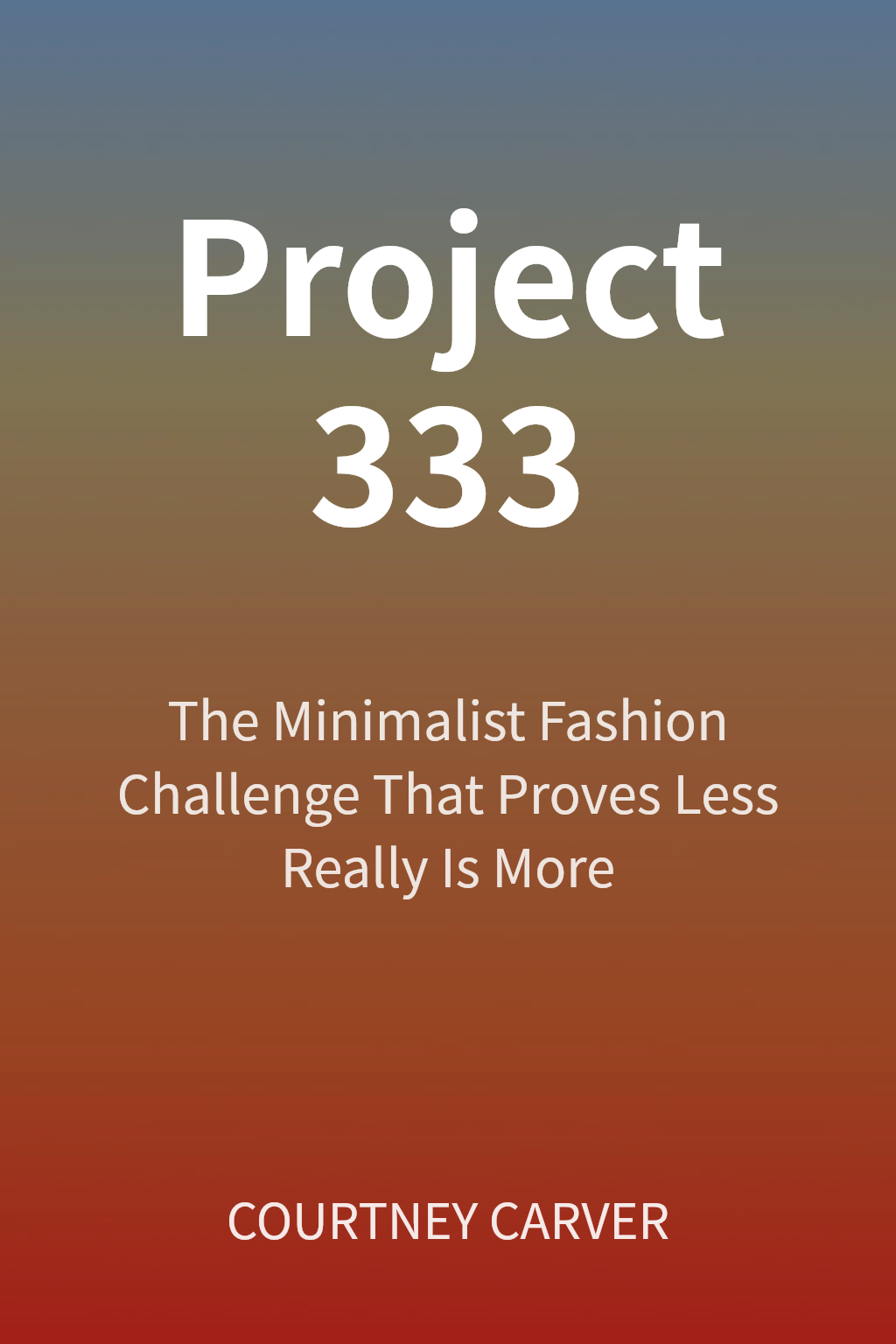 Project 333 cover