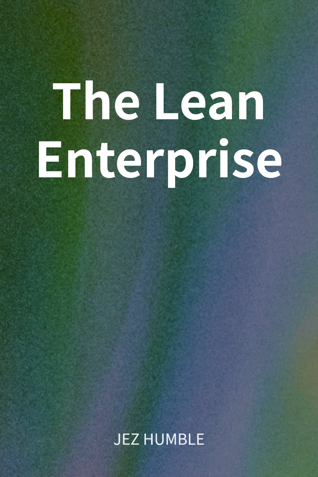 The Lean Enterprise cover