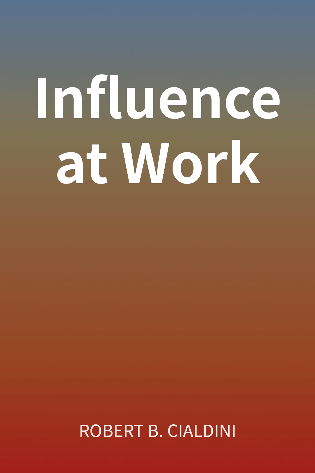 Influence at Work cover