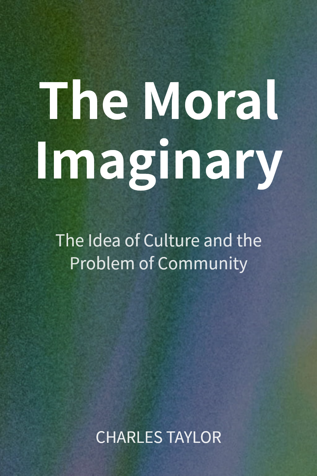 The Moral Imaginary cover