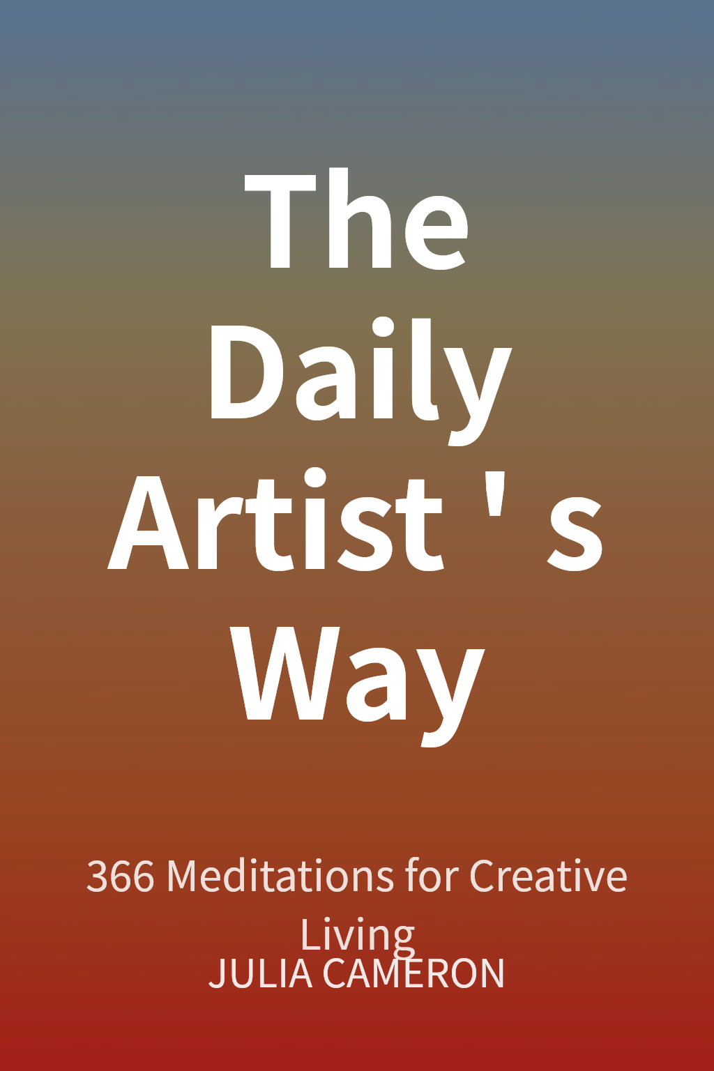 The Daily Artist's Way cover