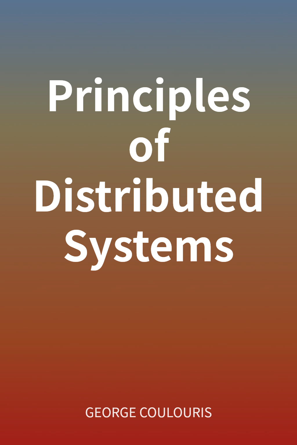 Principles of Distributed Systems cover