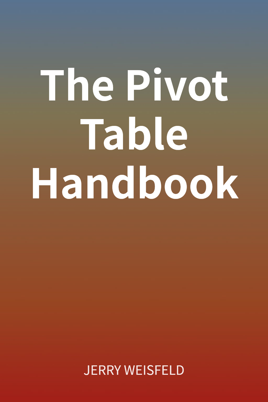 The Pivot Table Handbook cover