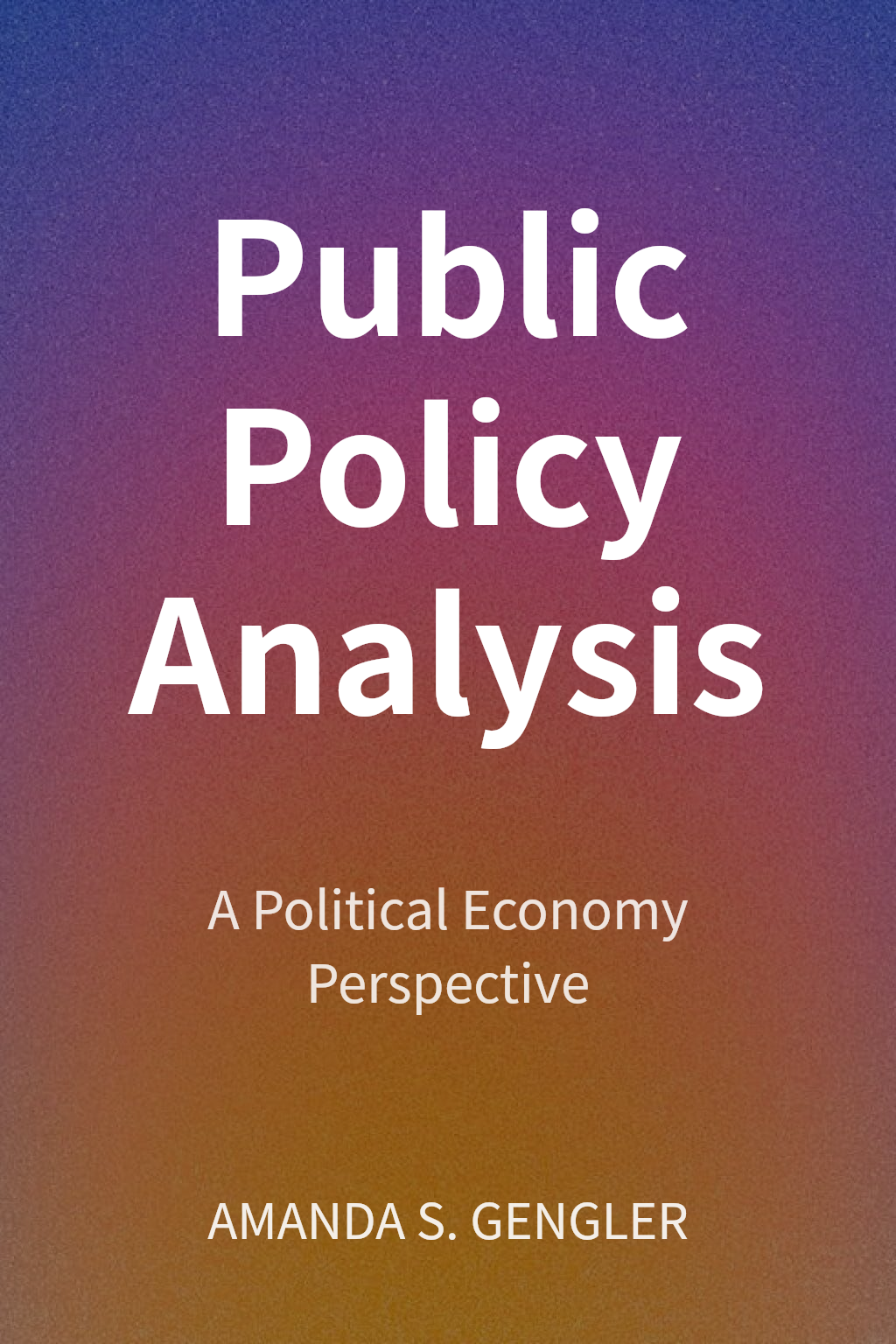 Public Policy Analysis cover