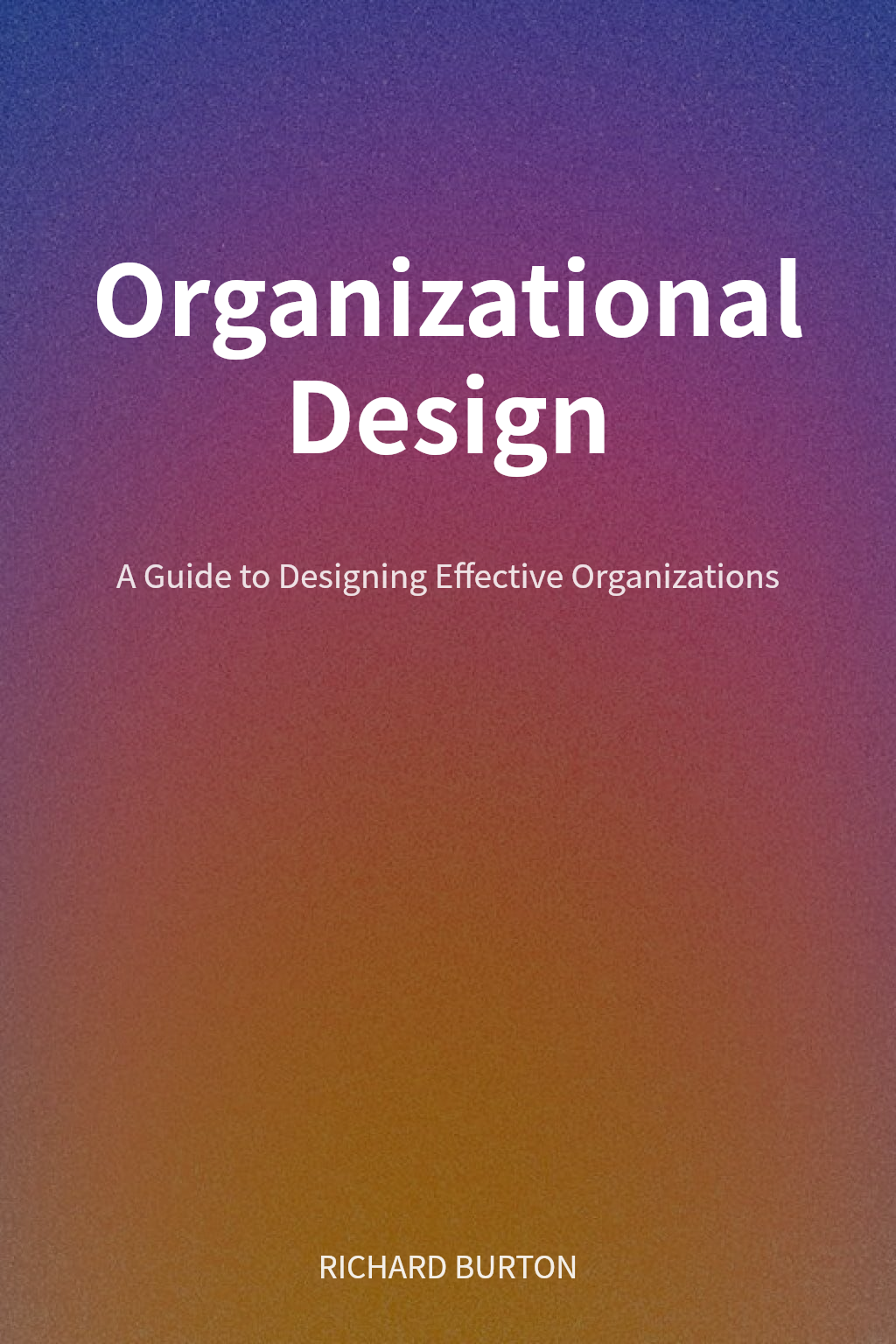 Organizational Design cover