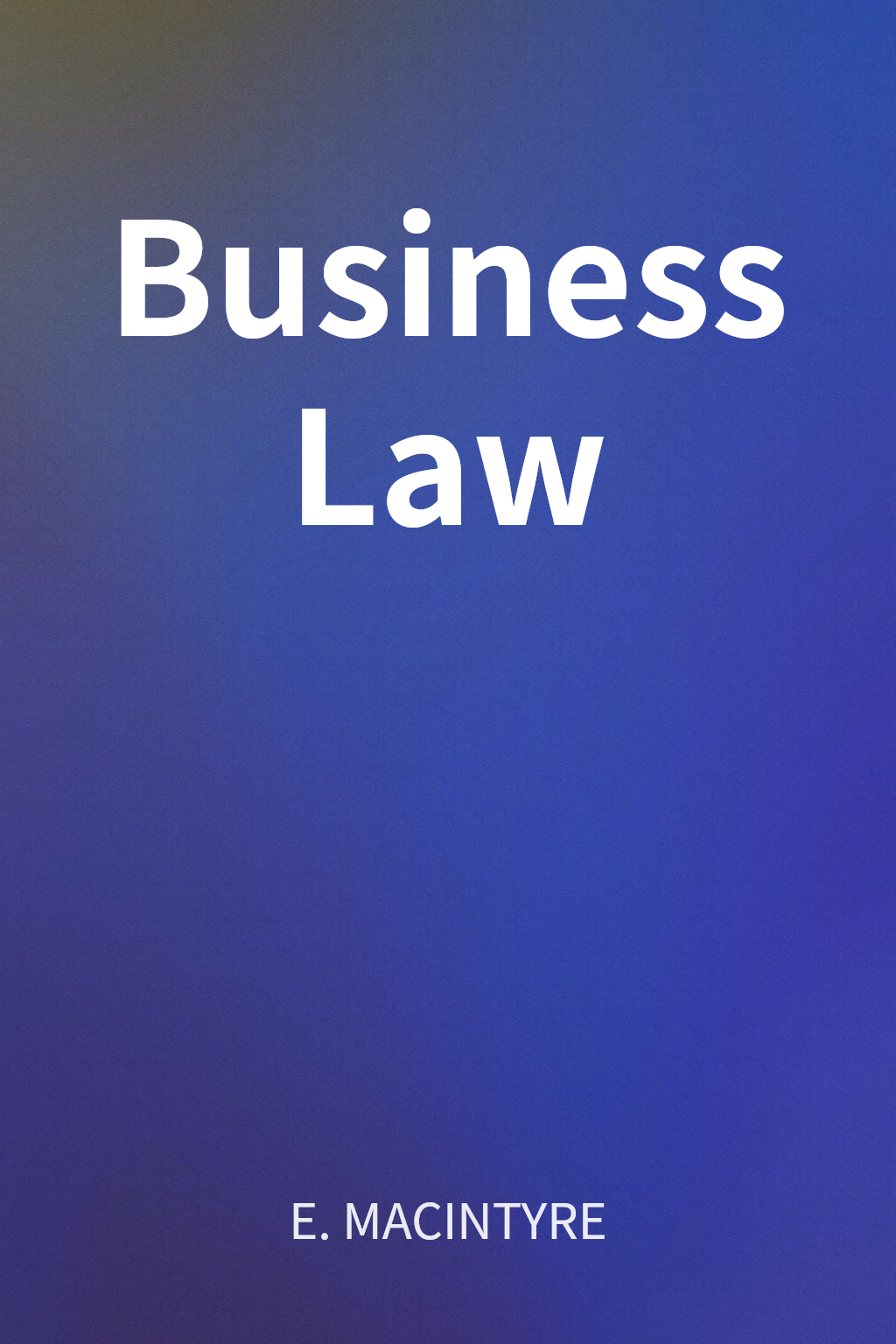 Business Law cover