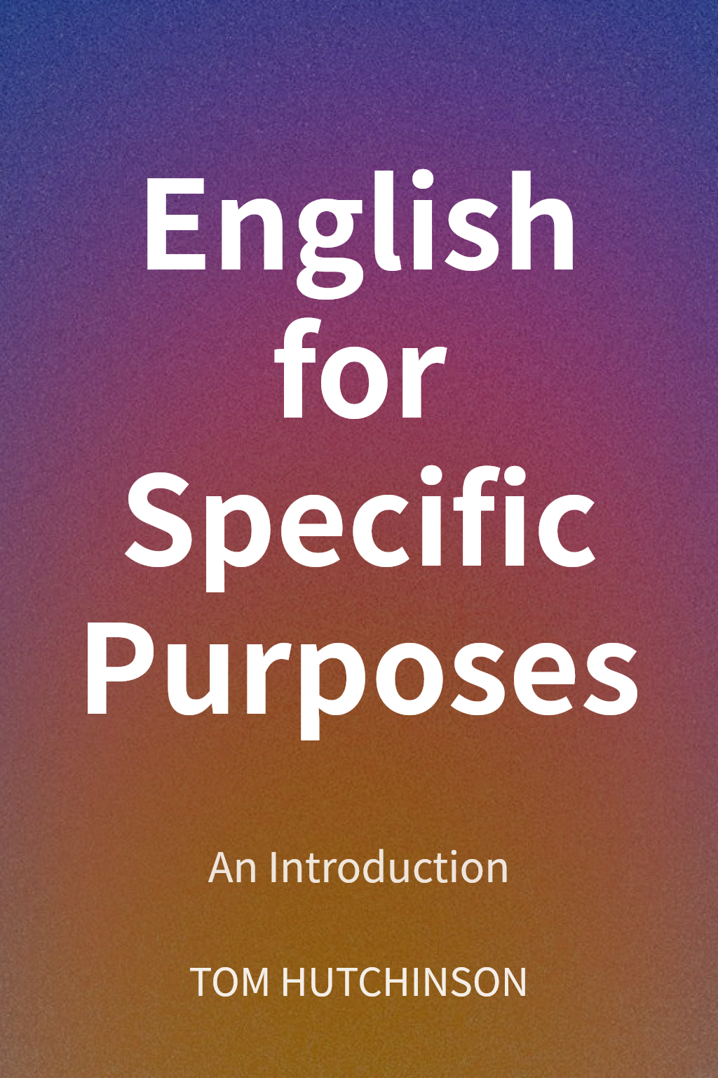 English for Specific Purposes cover