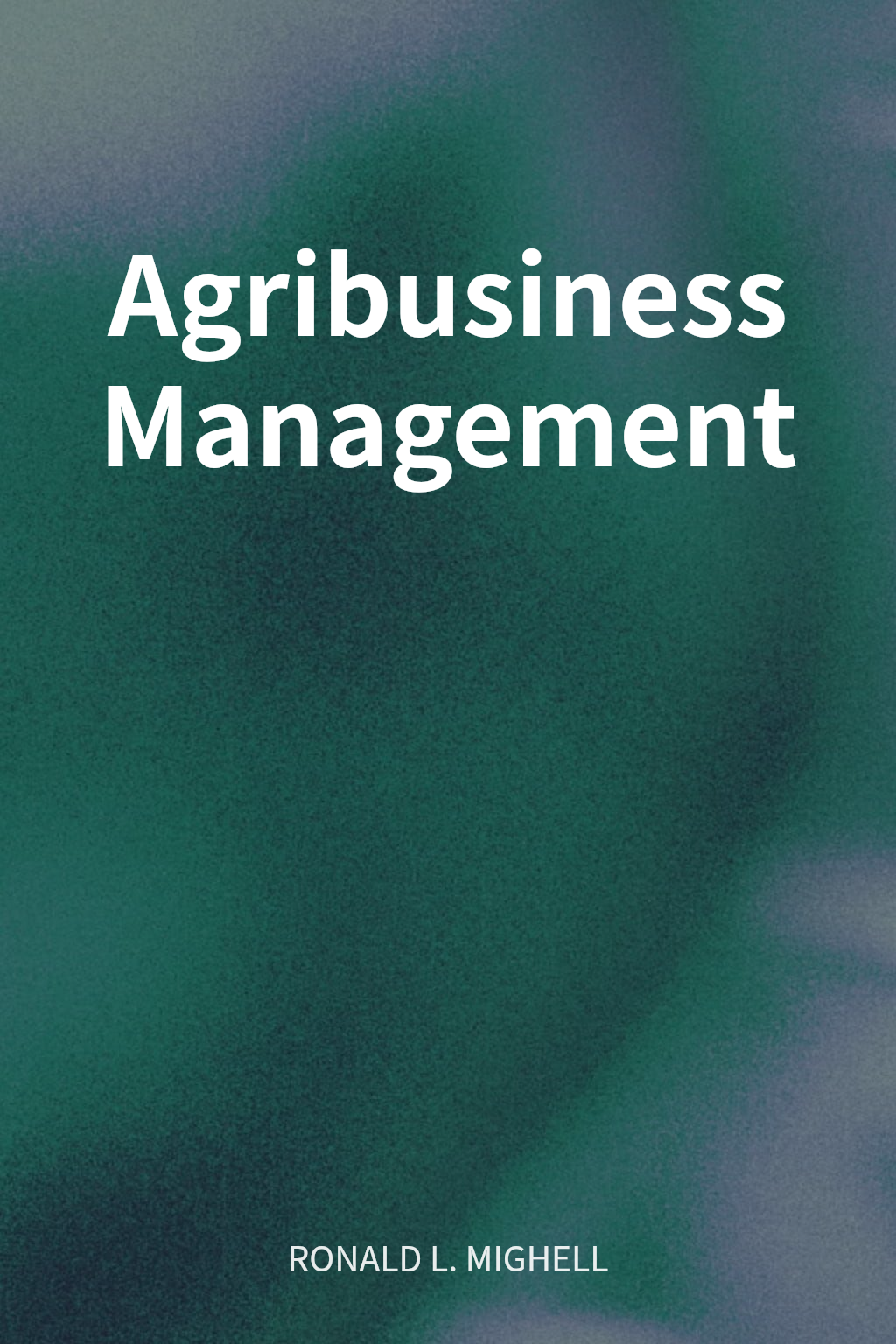 Agribusiness Management cover