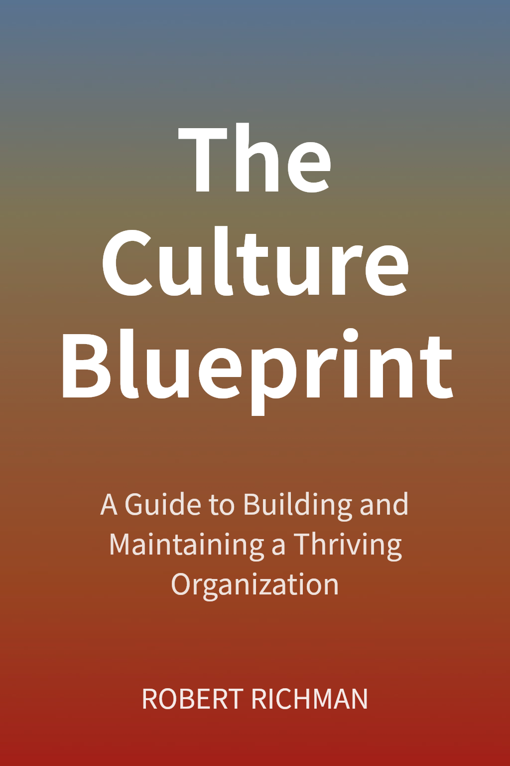The Culture Blueprint cover