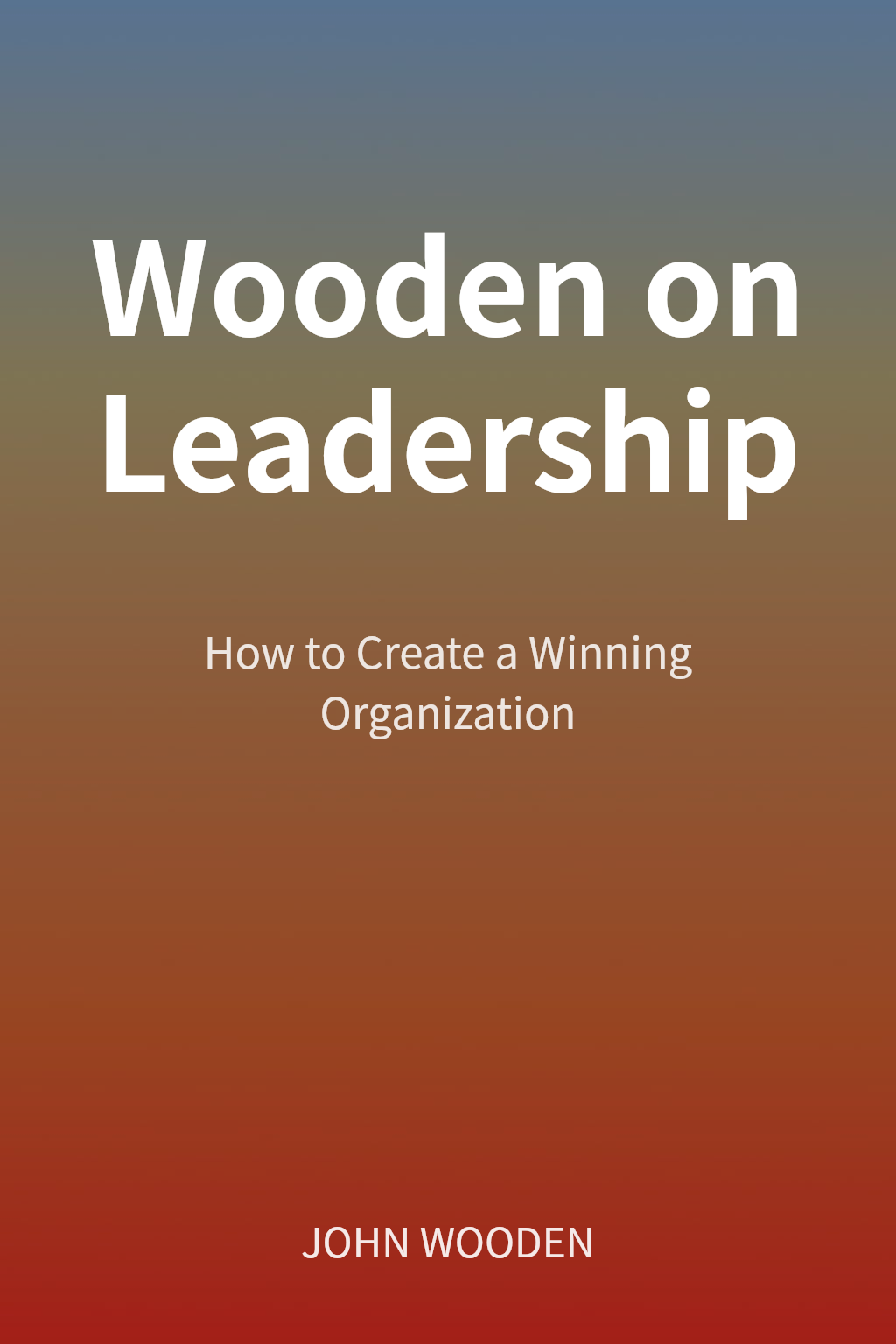 Wooden on Leadership cover
