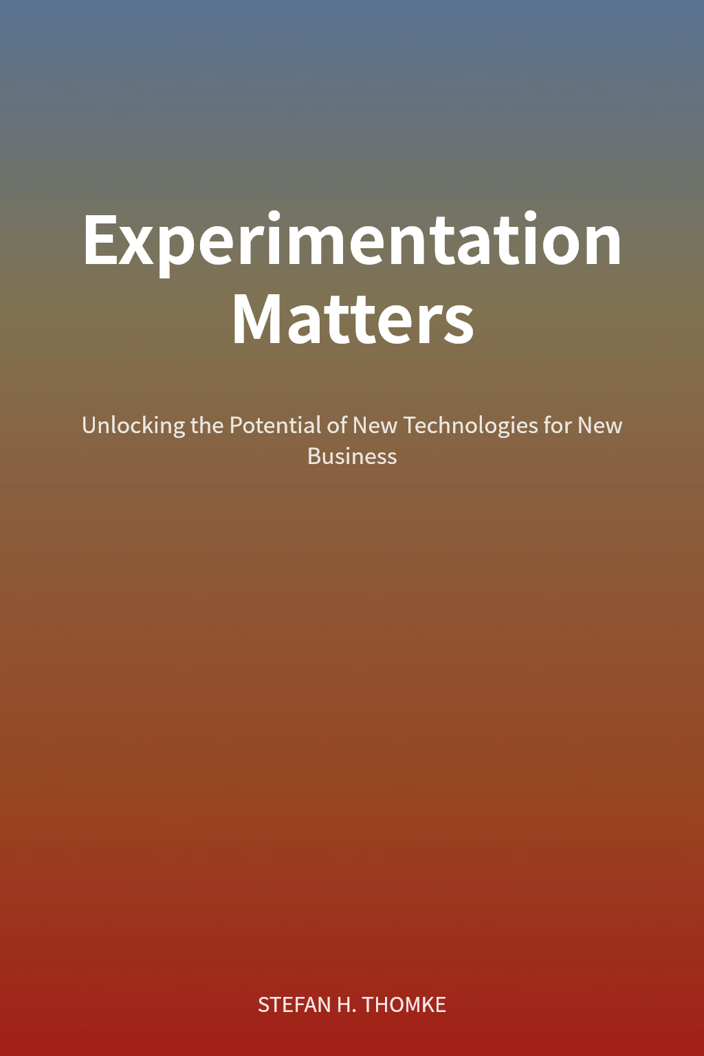 Experimentation Matters cover