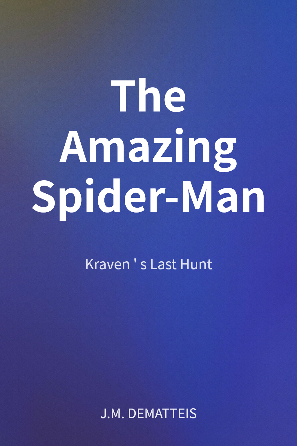 The Amazing Spider-Man cover