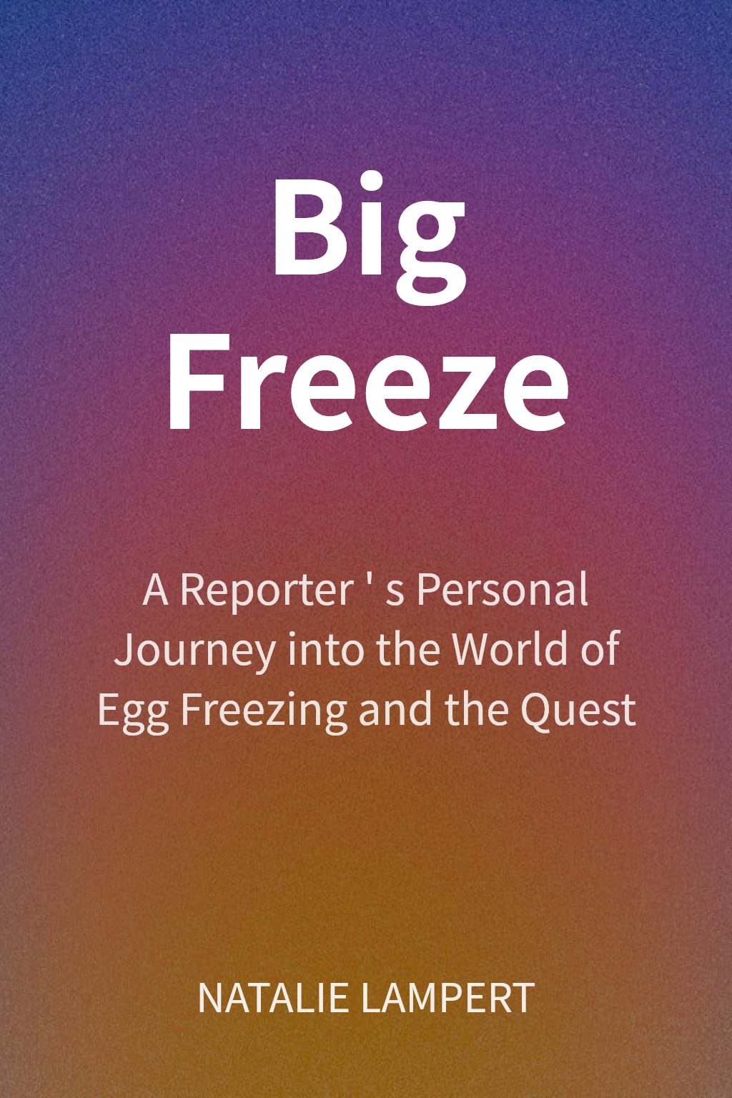 Big Freeze cover