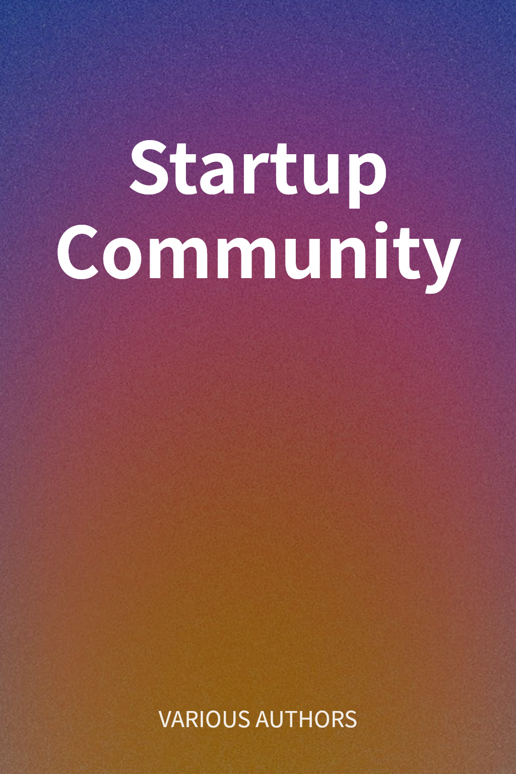 Startup Community cover