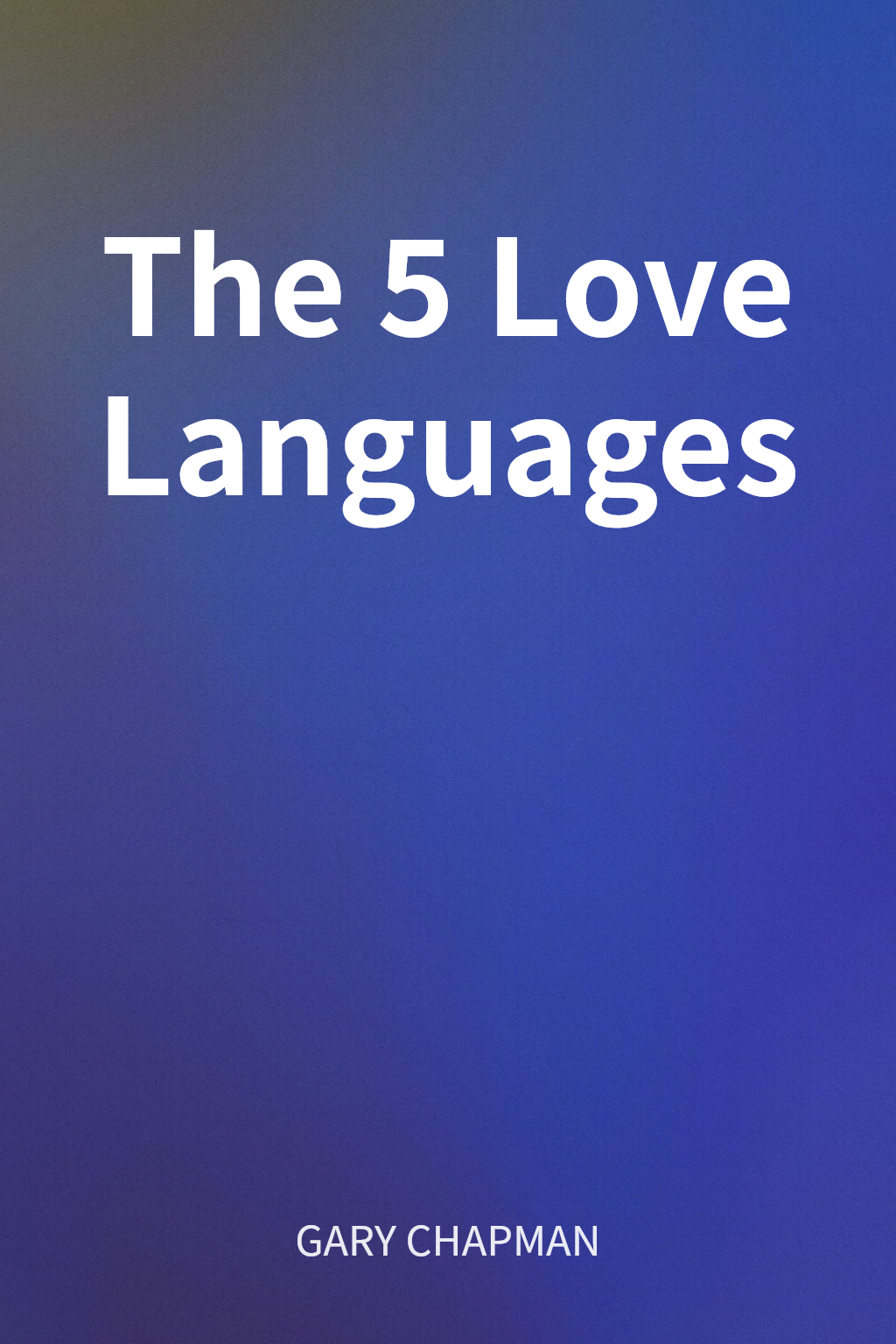 The 5 Love Languages cover