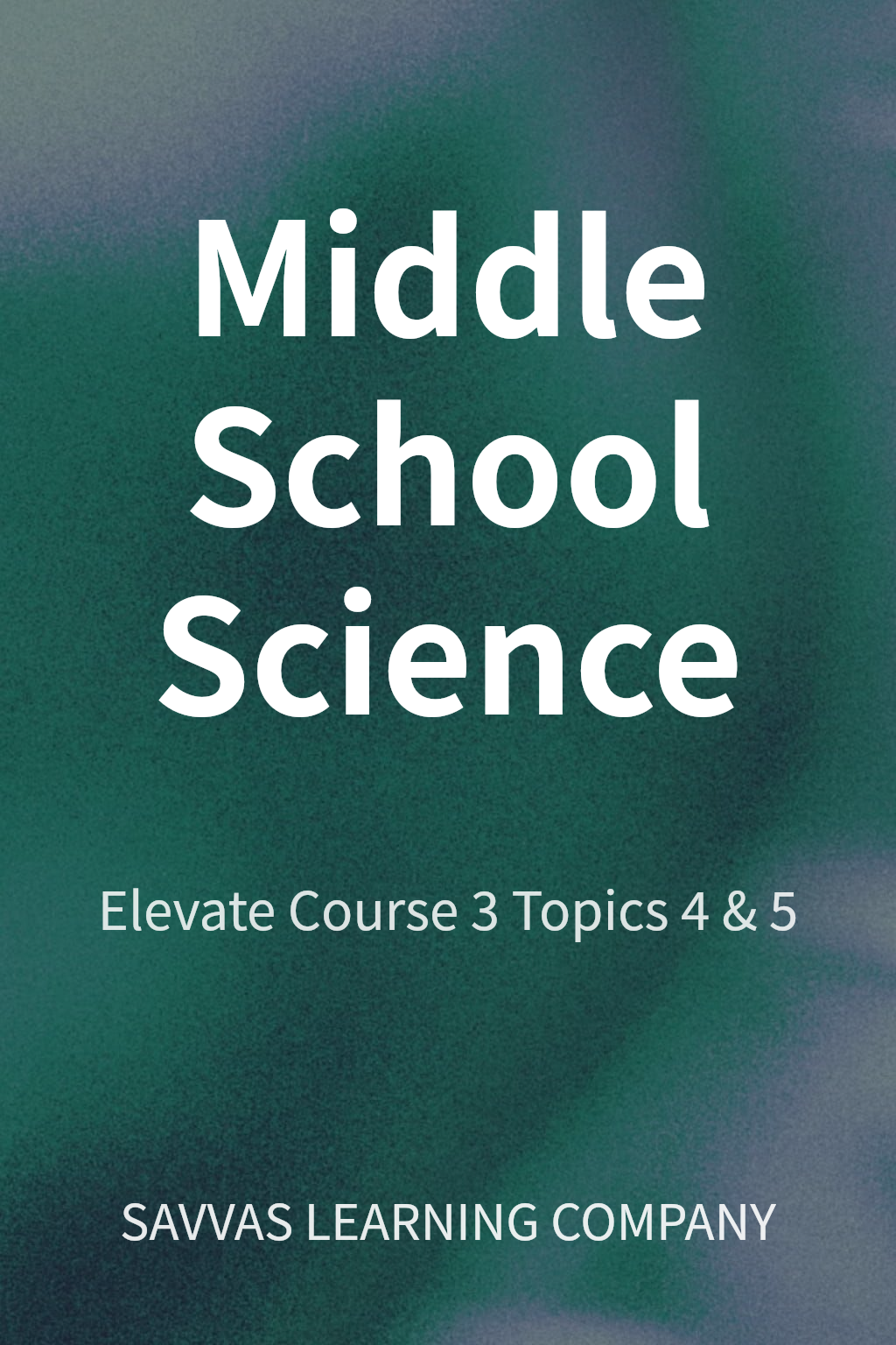 Middle School Science cover