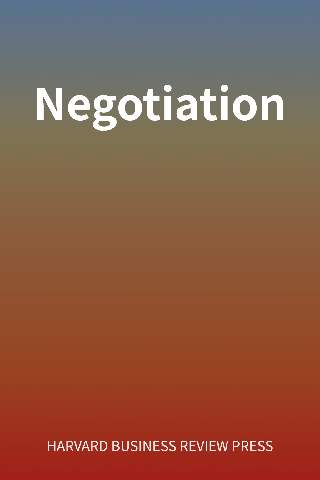 Negotiation cover