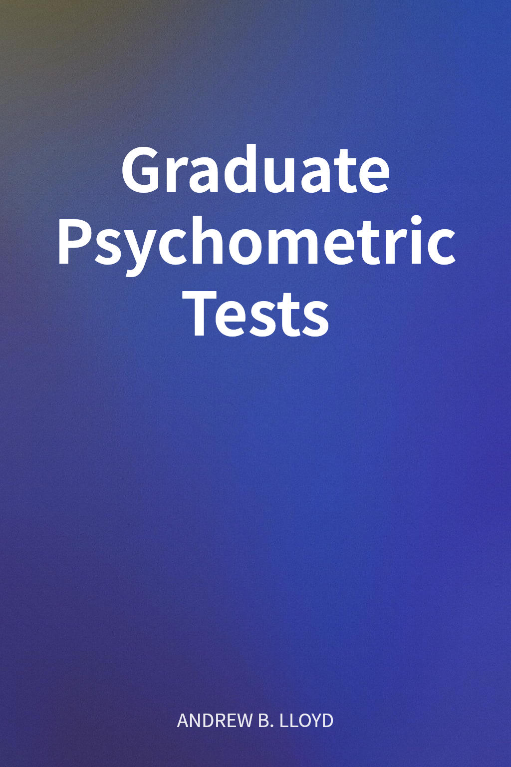 Graduate Psychometric Tests cover