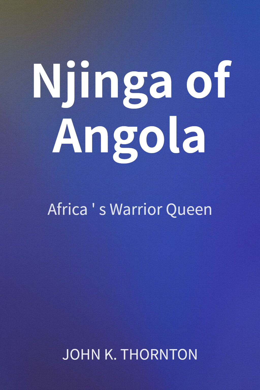 Njinga of Angola cover