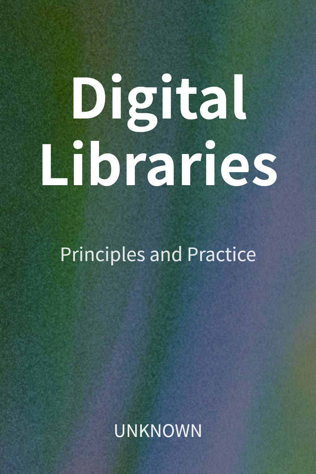 Digital Libraries cover