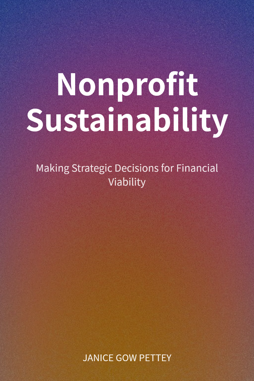 Nonprofit Sustainability cover