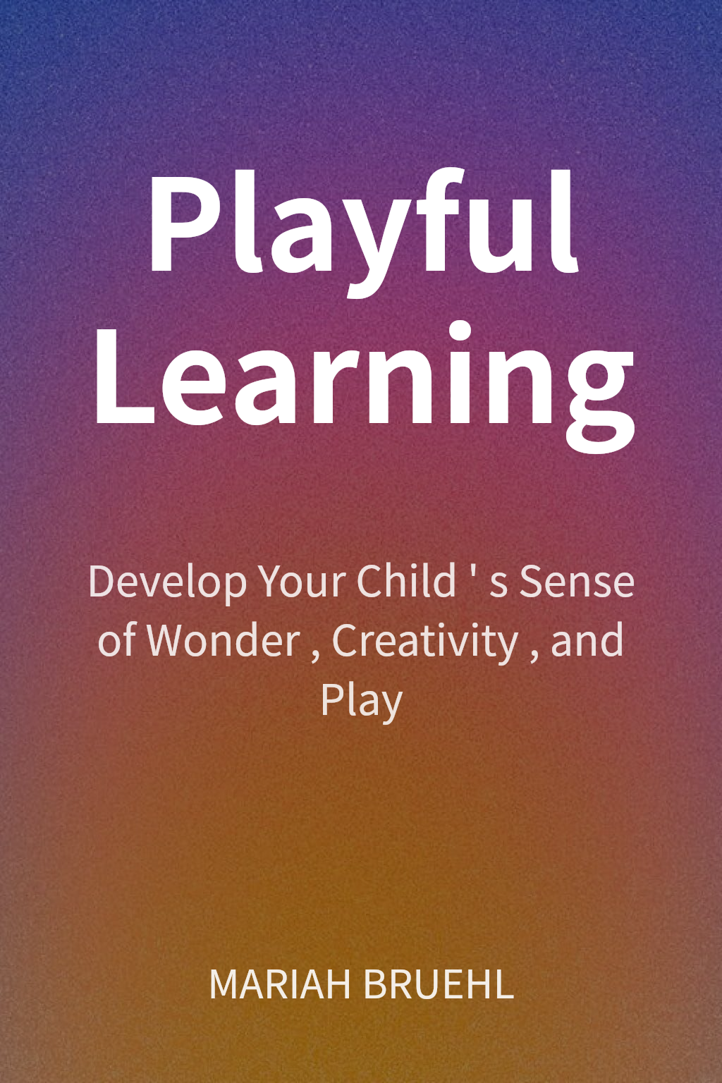 Playful Learning cover