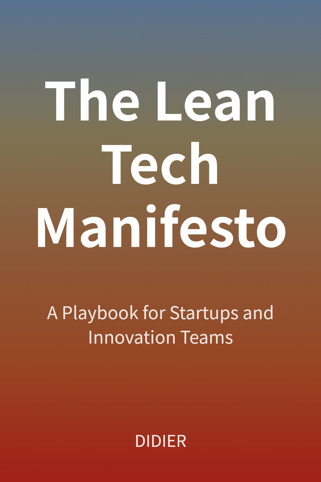 The Lean Tech Manifesto cover