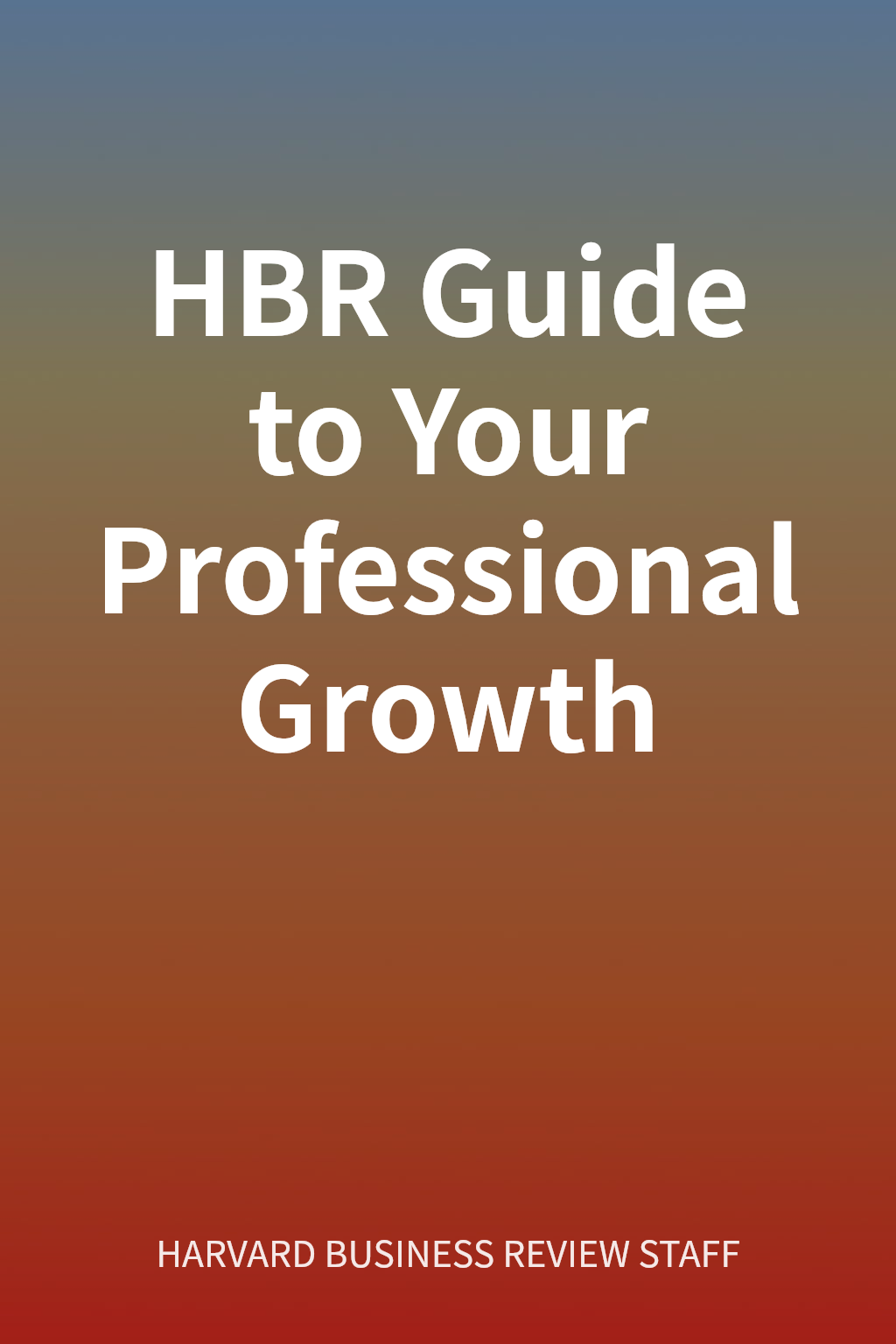 HBR Guide to Your Professional Growth cover