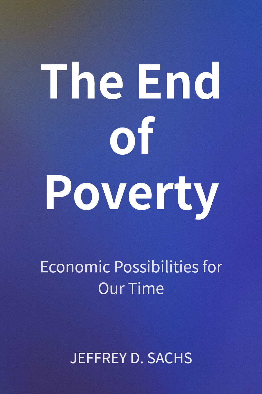 The End of Poverty cover