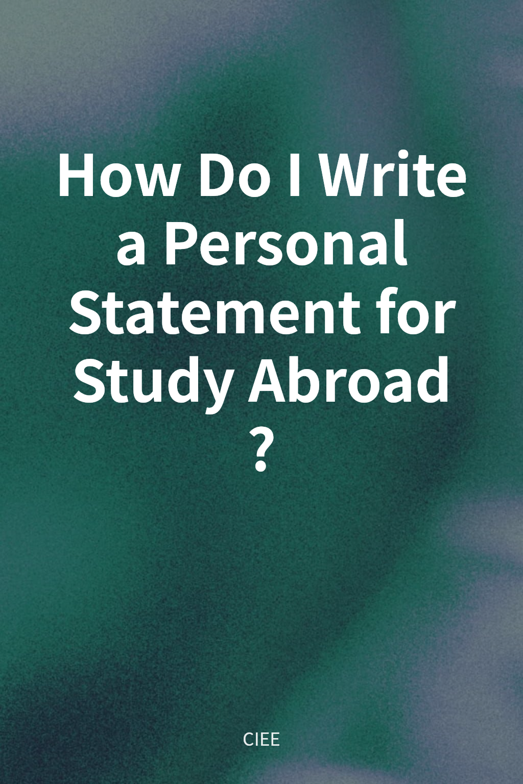 How Do I Write a Personal Statement for Study Abroad? cover