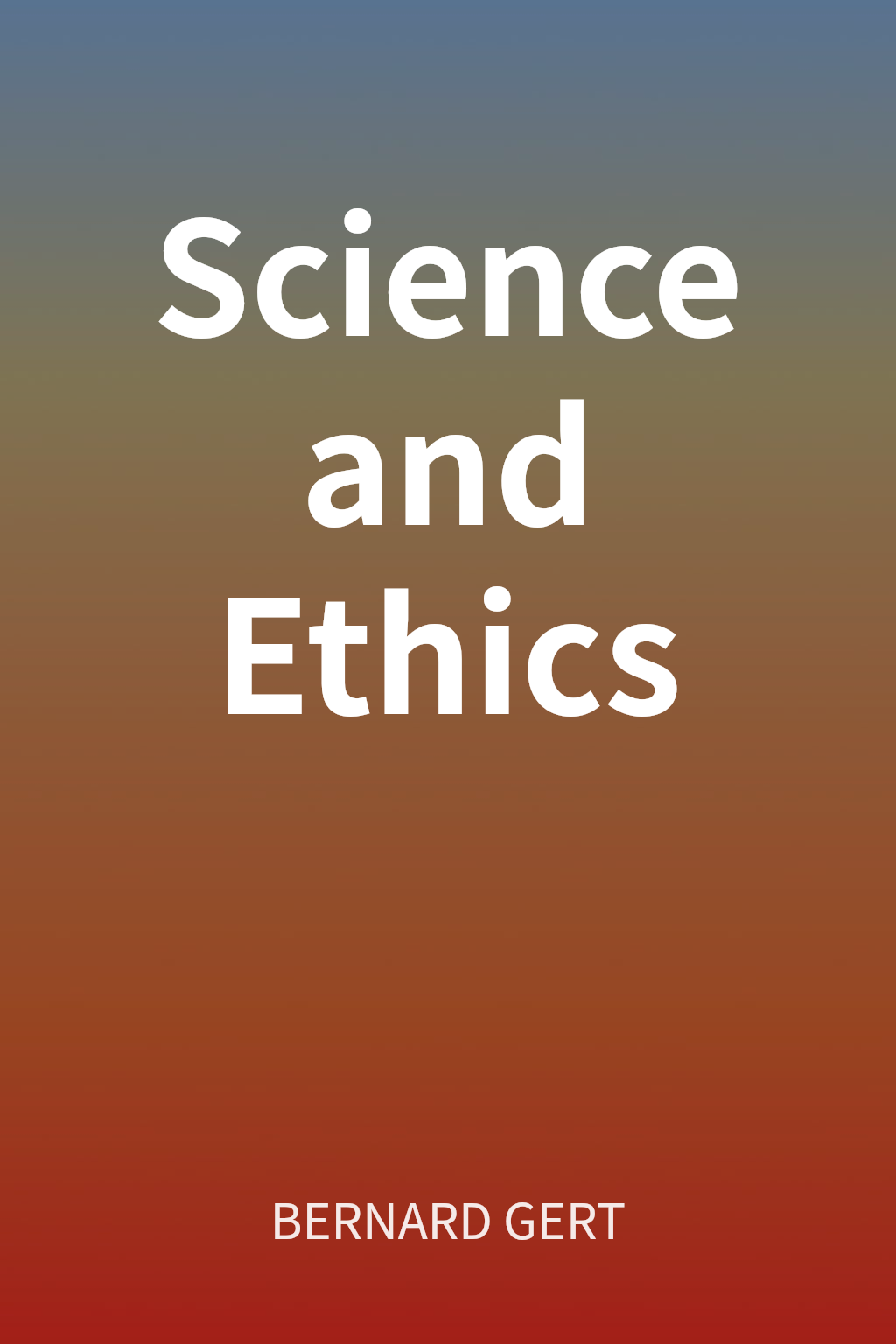 Science and Ethics cover
