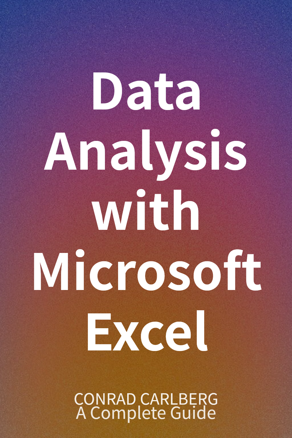 Data Analysis with Microsoft Excel cover