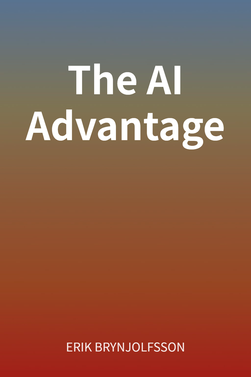 The AI Advantage cover