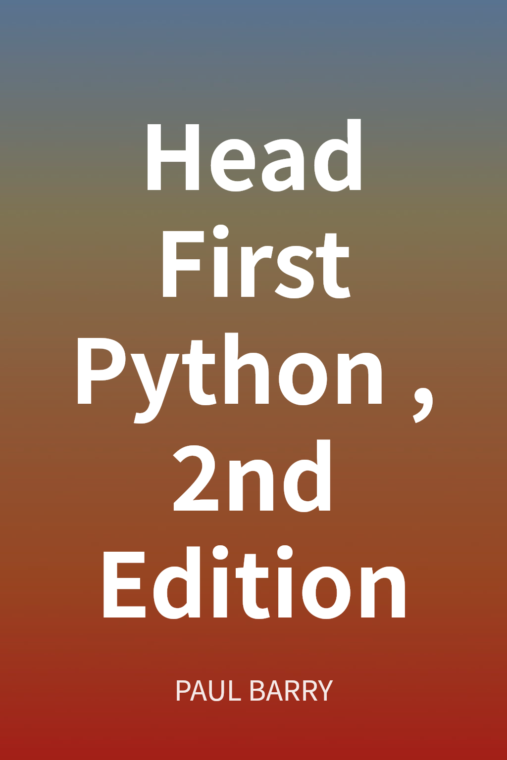 Head First Python, 2nd Edition cover