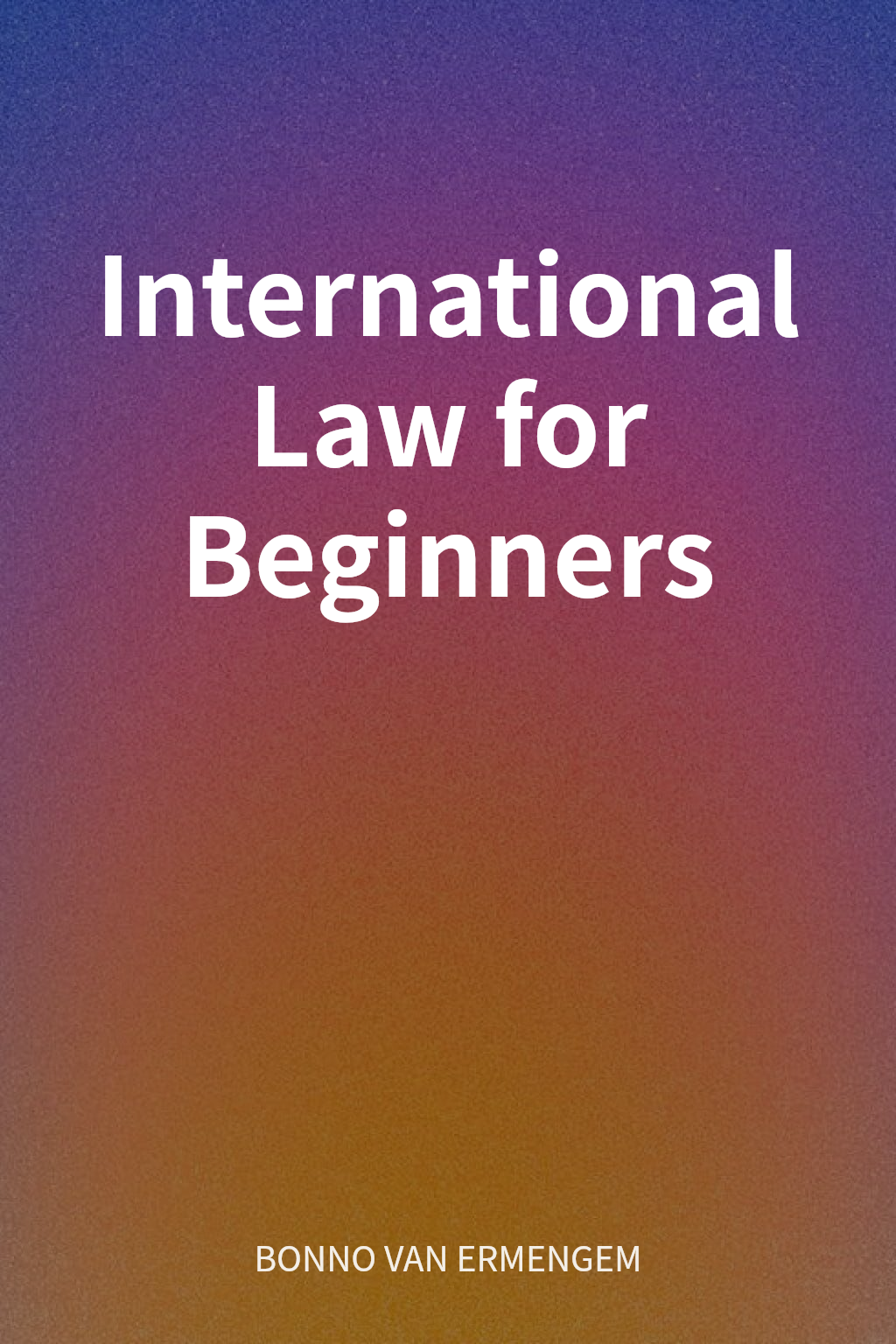 International Law for Beginners cover