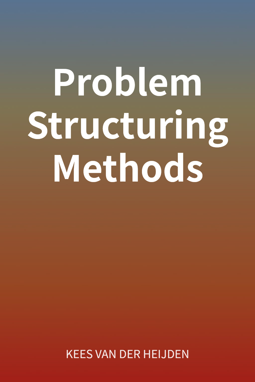 Problem Structuring Methods cover