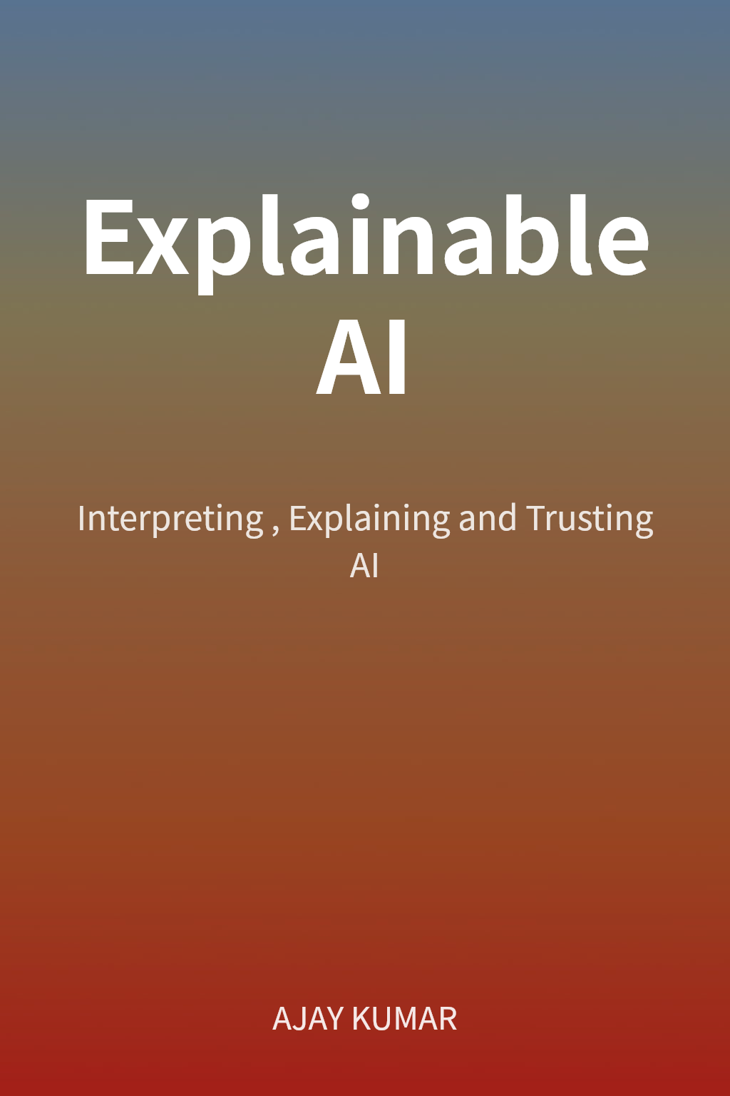 Explainable AI cover