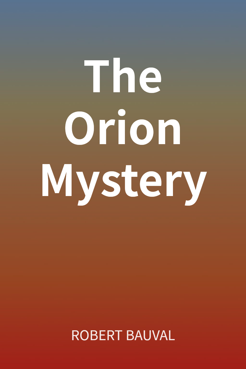The Orion Mystery cover