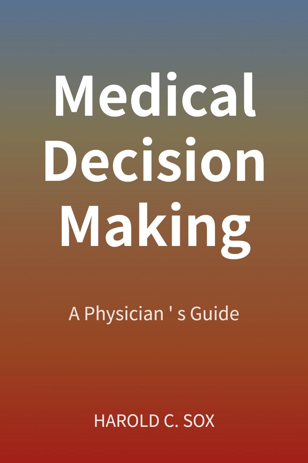 Medical Decision Making cover