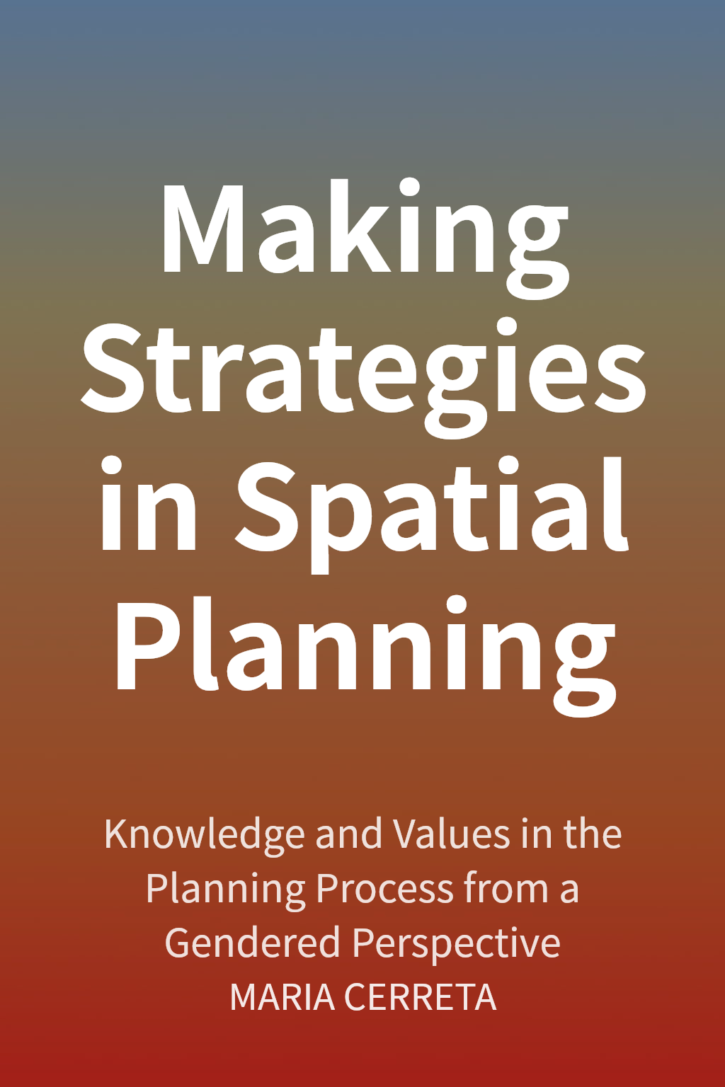 Making Strategies in Spatial Planning cover