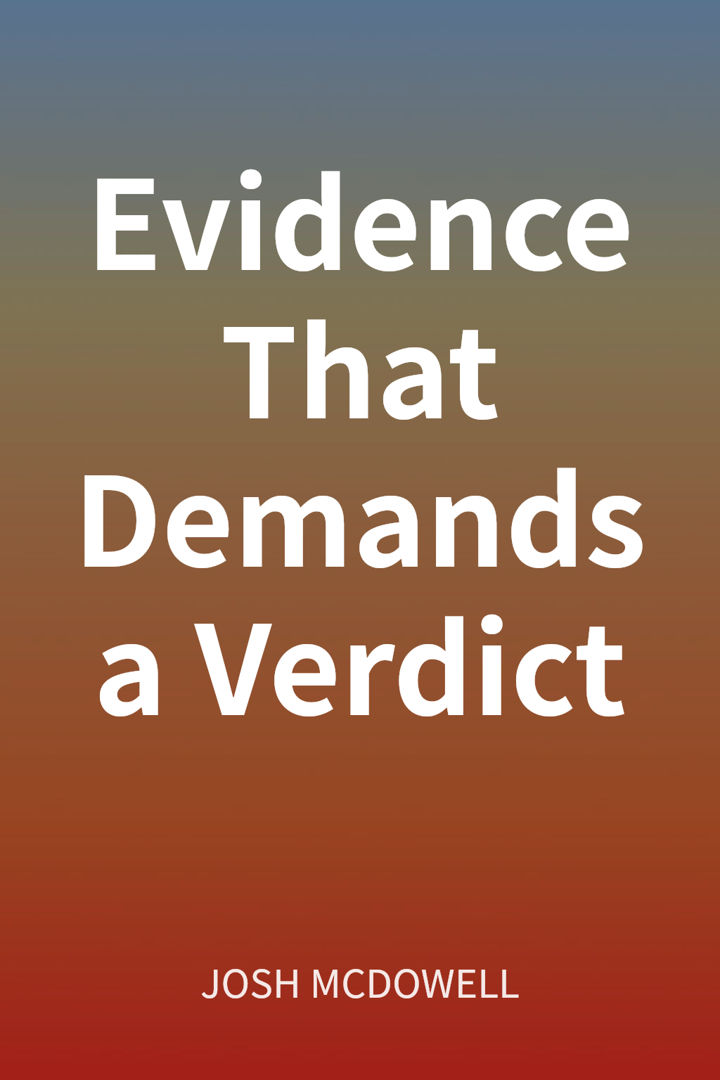 Evidence That Demands a Verdict cover